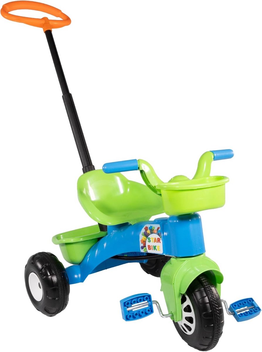 Kinder Driewieler Vanaf 2 Jaar met Duwstang en Opbergmanden (9101059707764)