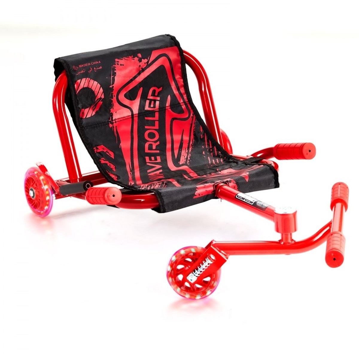 Kinderdriewieler - Drift Trike Driewieler - Draagvermogen 90 kg - Afmetingen 106 x 52 x 43 cm - Vanaf 10 Jaar - Voor Binnen en Buiten - Voor Harde Oppervlakken - Rood (6152724725715)