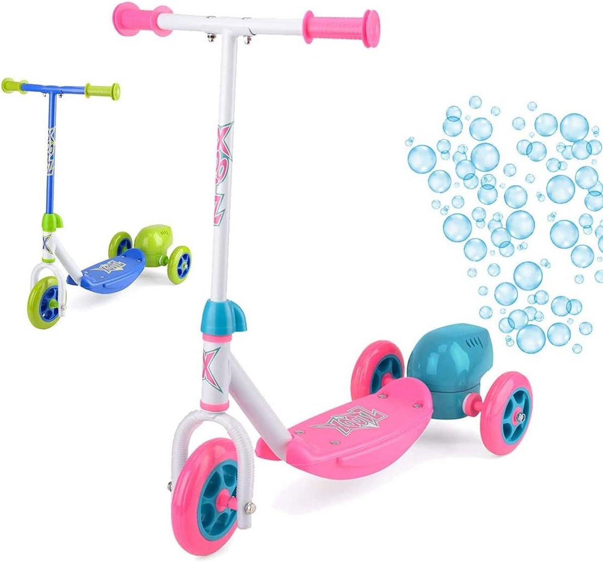 Kinderscooter met Drie Wielen en Bellenblaasfunctie (9101065187154)