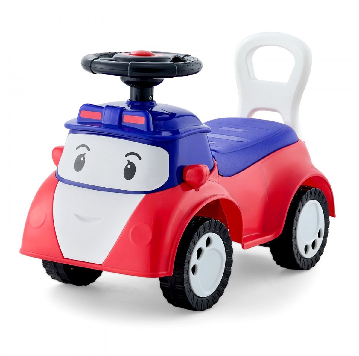 Loopauto voor kinderen - Loopwagen voor peuters - Muziek - Opbergruimte onder de zitting - Afmetingen 62 x 27,5 x 39,5 cm - Draagvermogen 25 kg - Leeftijd 19-36 maanden - Rood (6152726167162)