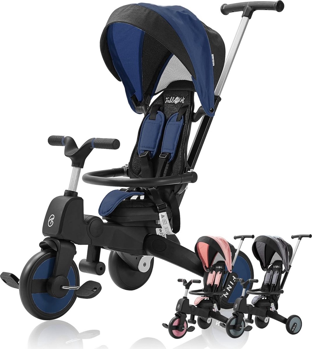 Multifunctionele 7-in-1 Driewieler voor Kinderen vanaf 18 Maanden - Veilig en Gemakkelijk te Gebruiken (9101048946617)