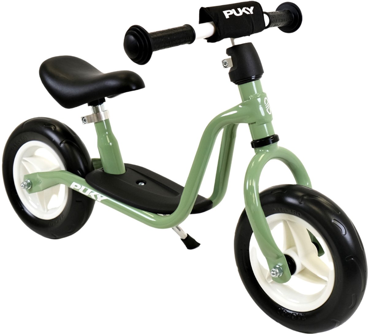 Puky Metalen Loopfiets Starter Retro Groen Limited Edition vanaf 2 Jaar - Retro Groene Loop Fiets - Verstelbaar Zadel 30 tot 39 cm - Voor Jongens en Meisjes - Compact en Veilig - Lage Instap met Voetenplank (4015731015458)