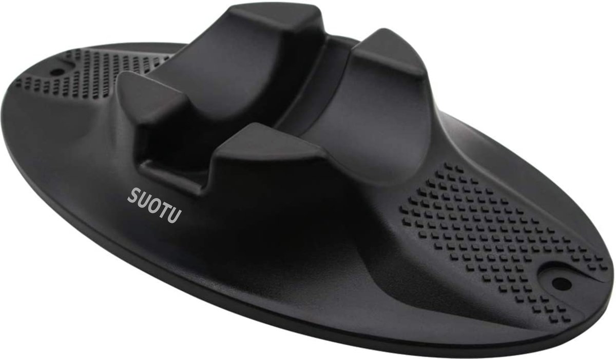 Suotu Universele Stuntstepjes Stand - met Extra Stabiele Base - Step Stand Fit Meest Major Steps -Trick Step - Zwart (8720604135015)