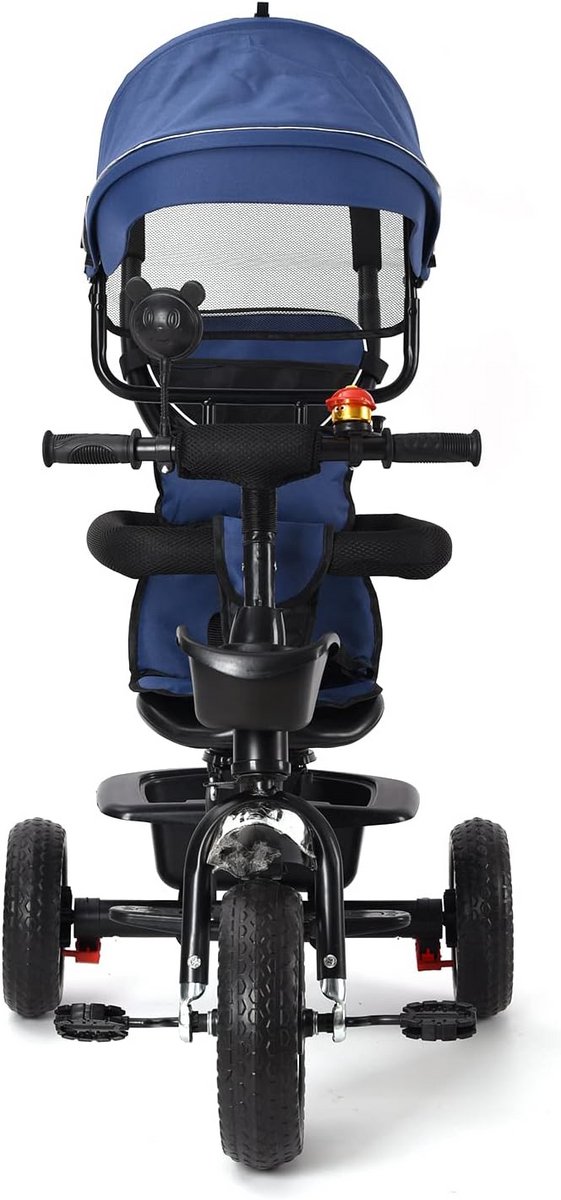 Uitklapbare driewieler voor peuters en kleuters met zonneklep en opbergruimte (9101059791022)