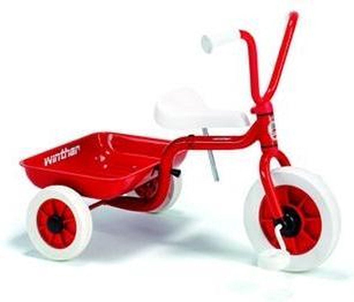 Winther Driewieler - Rood voor 2-4 jaar - Met kiepbak - Motorische ontwikkeling (5703177003809)