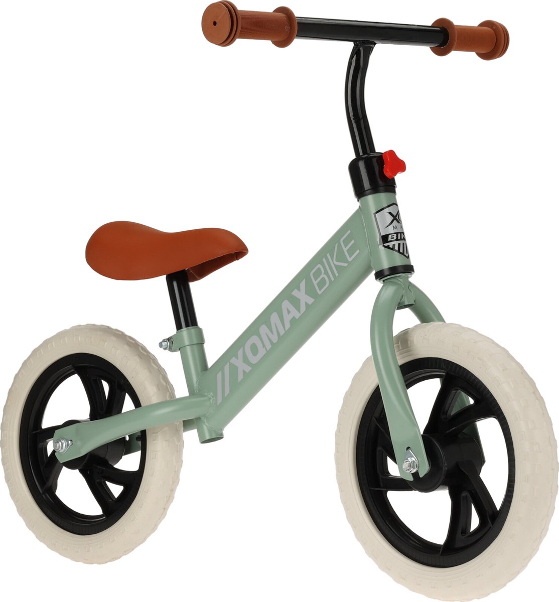 XQMAX- Loopfiets -12 inch - Matgroen- EVA banden -Lekvrij-Slijtvast- D 30cm. (8719407096142)