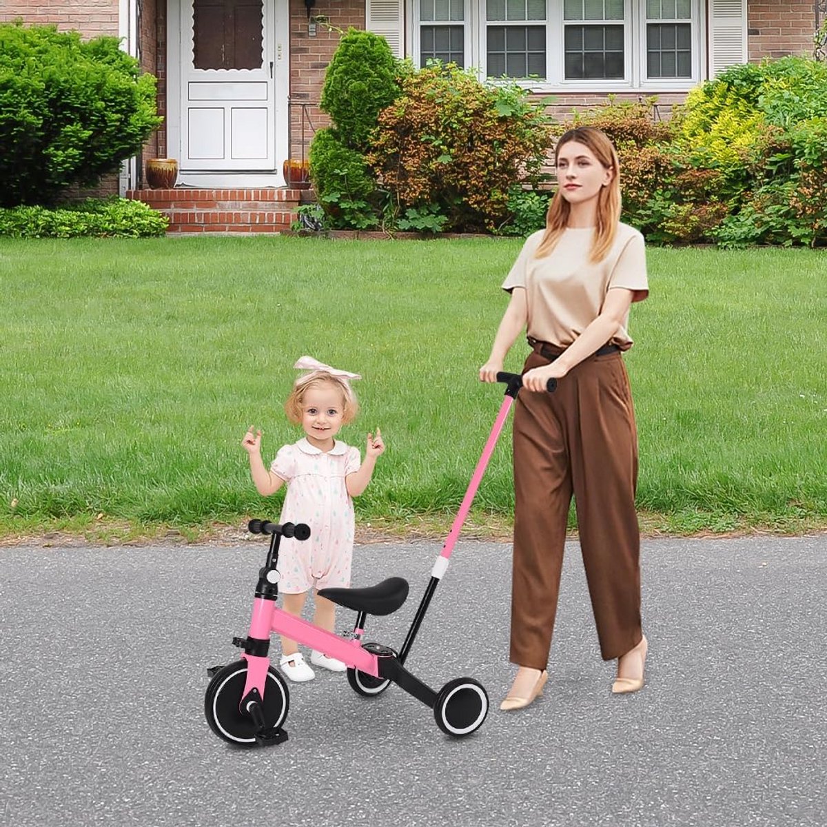 3-in-1 Loopfiets en Driewieler voor Kinderen van 1 tot 5 Jaar - Aanpasbaar (9101074656795)