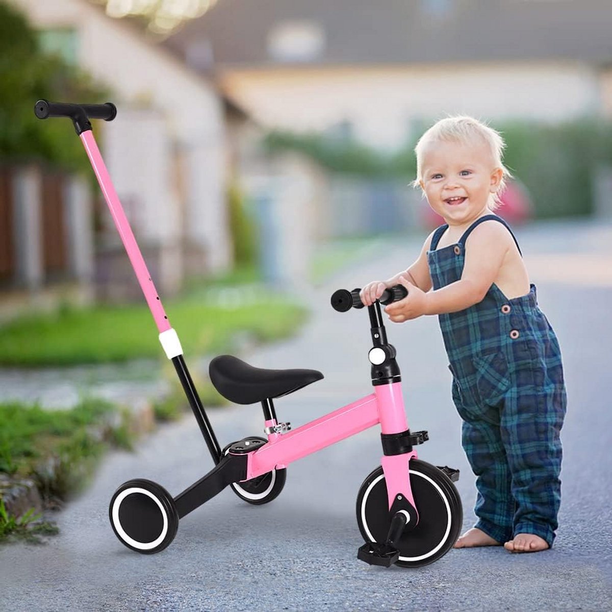 3-in-1 Loopfiets en Driewieler voor Kinderen van 1 tot 5 Jaar - Verstelbaar (9101077857595)