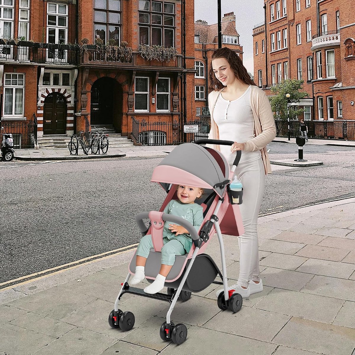 5-in-1 Kinderdriewieler met Duwstang - Verstelbaar voor 18 Maanden tot 70 kg (9101077899120)