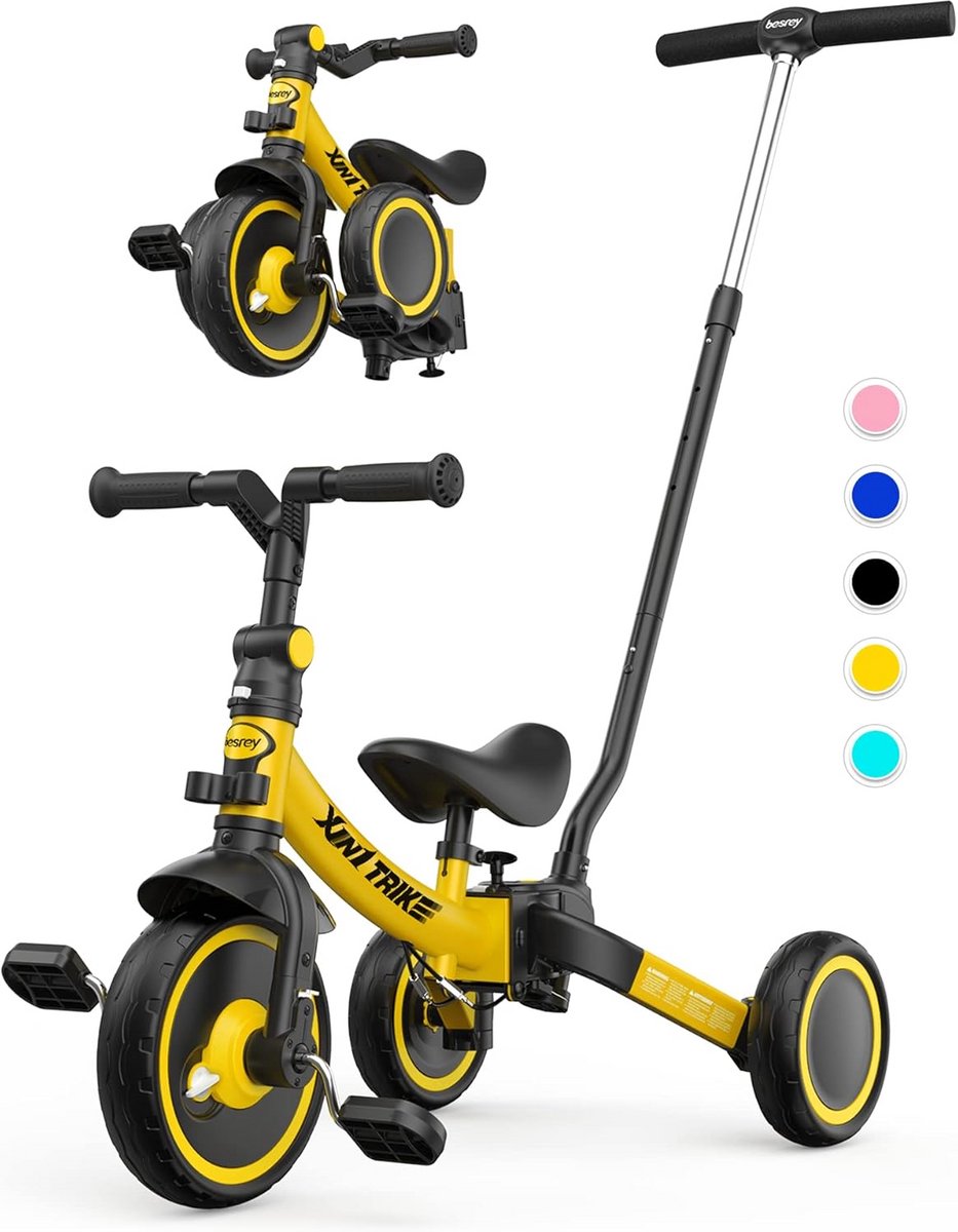 5-in-1 Loopfiets en Driewieler Opvouwbaar voor Kinderen 1-5 Jaar (9101077017777)