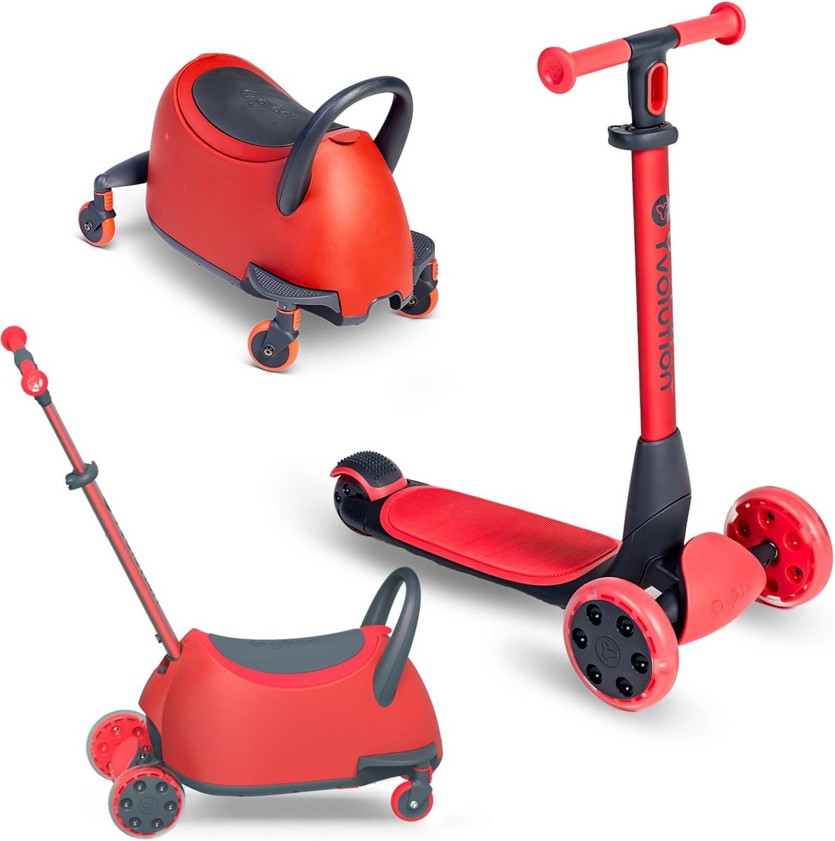 5-in-1 Loopfiets en Driewieler Scooter voor Baby en Peuter (9101096452894)