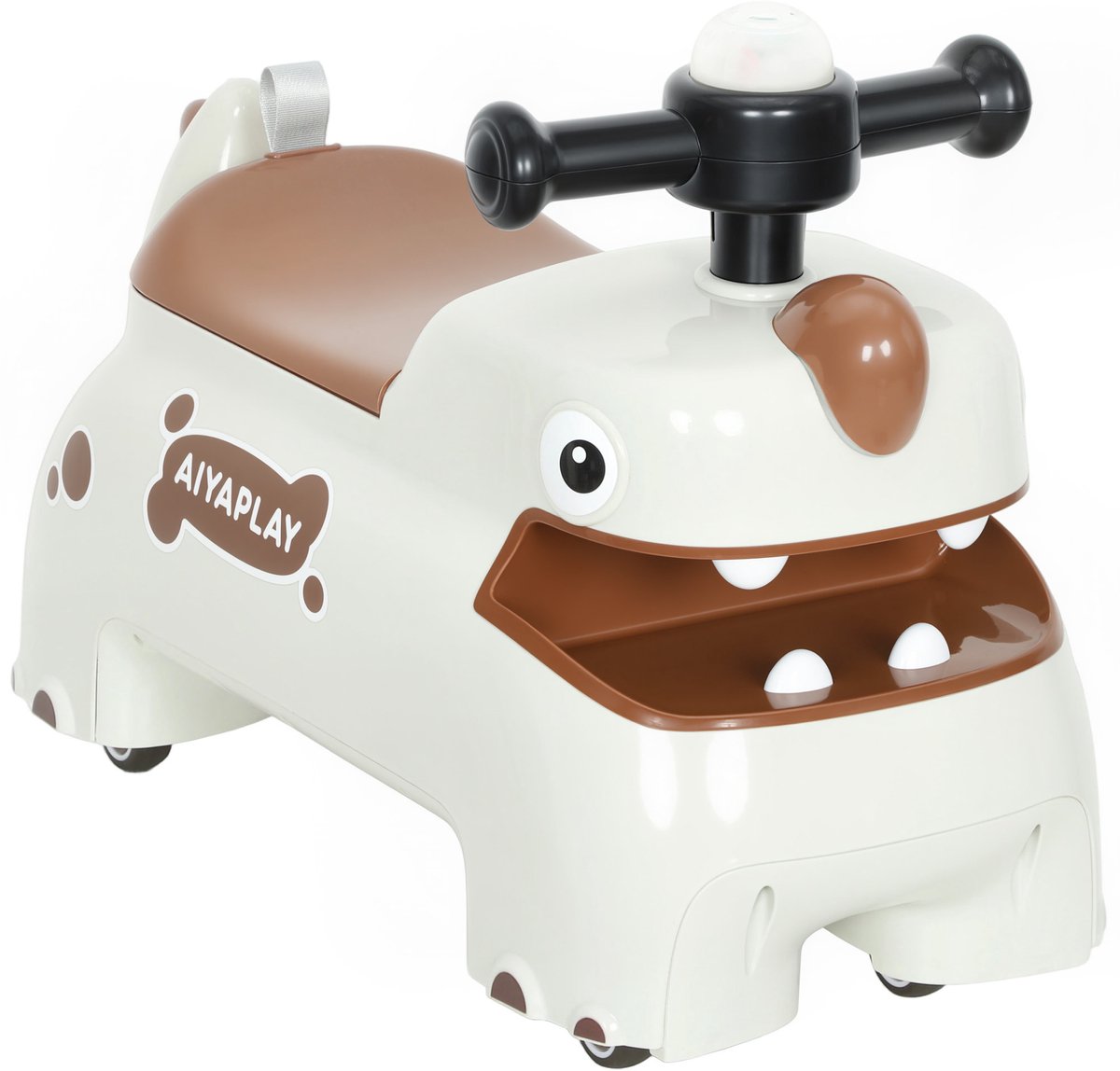 Aiyaplay Kids Sliding Car-Kunststof, Metaal-52L x 24B x 38H cm-Crèmewit (4255826869843)