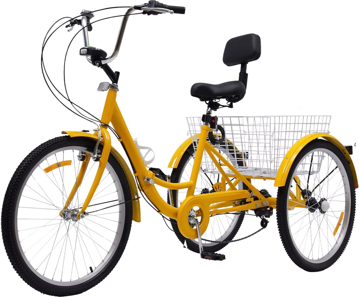 Bolt Edge Driewieler voor volwassenen - Opvouwbare Trike fiets - 24 inch (8721052048476)