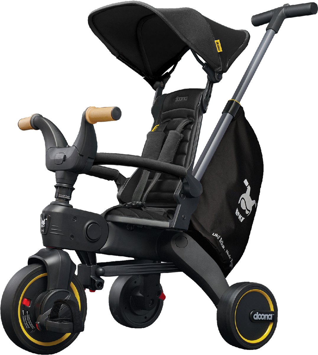 Doona Liki Trike s5 Luxe Opvouwbare Driewieler Nitro Black (4897055663559)