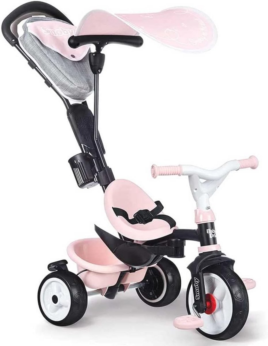 Drieling Baby Driver Comfort Trike - Roze, Geschikt voor 0+ maanden, 2 Rijdopties (9101034854346)