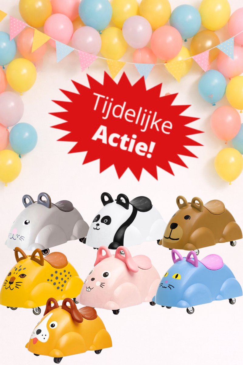 Loopauto Panda - Extra Stevig & Veilig - Met Opbergvak - Voor Binnen & Buiten Gebruik BPA Vrij (8693830040401)