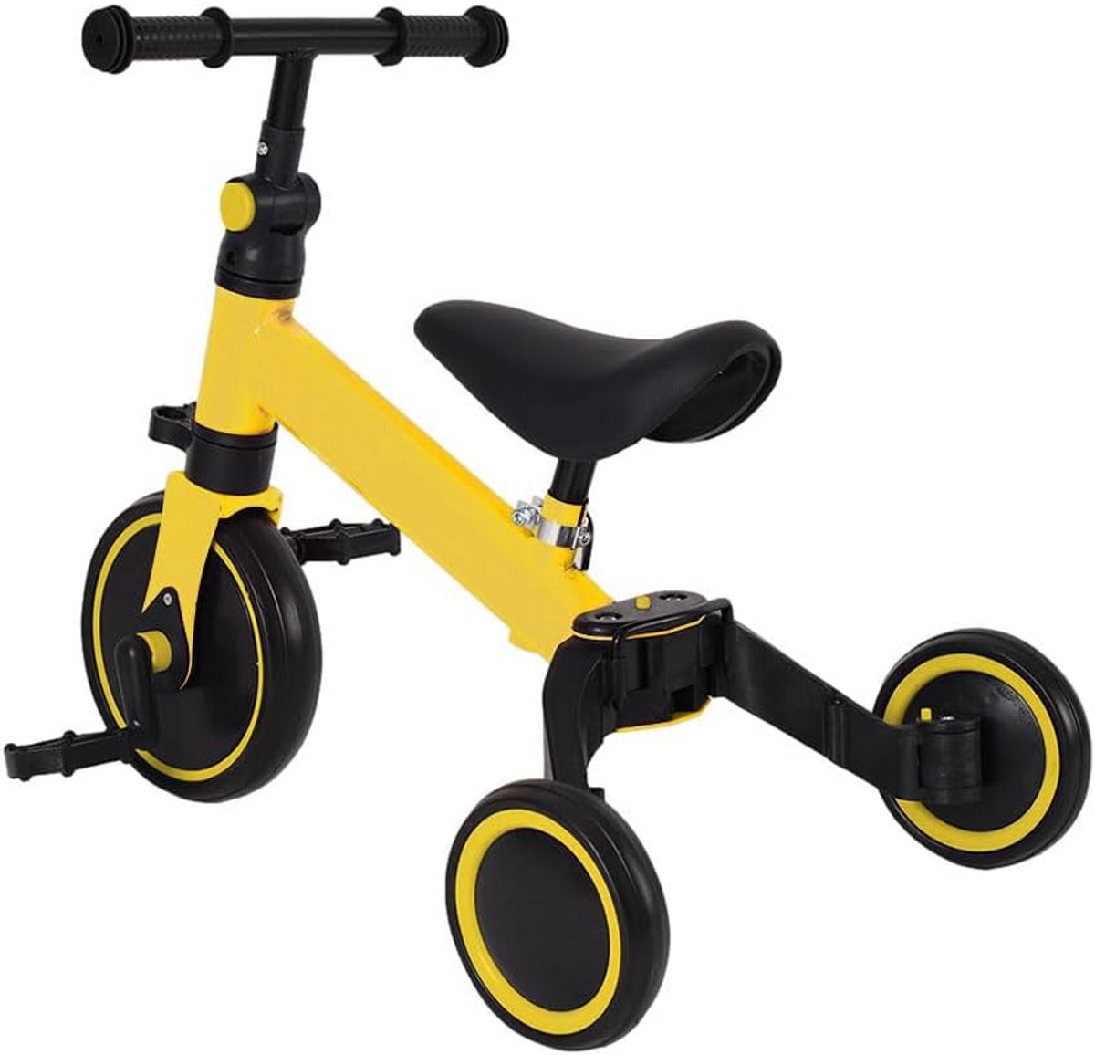 Loopfiets Drie-in-één met Pedalen en Duwstang voor Peuters en Kinderen (9101027596147)