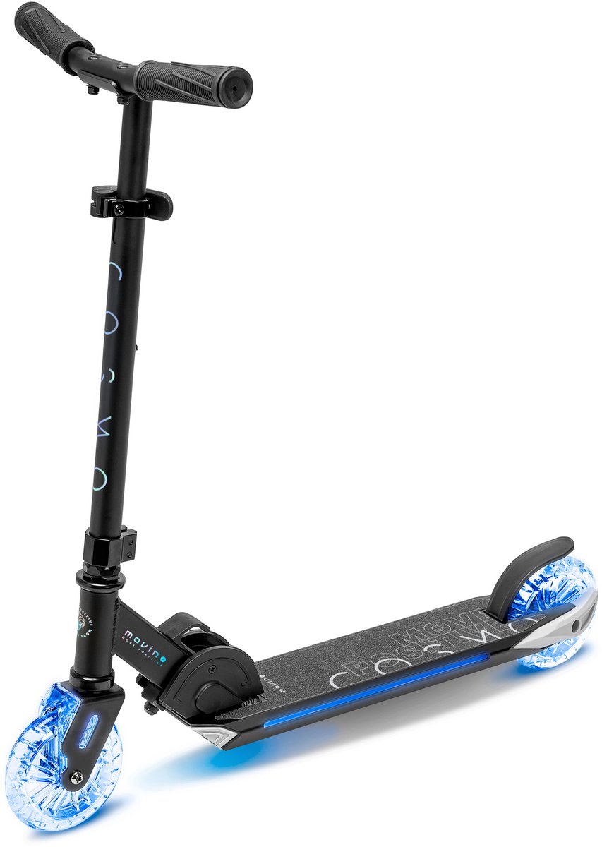 Movino Cosmo2 - Step - voor Jongens en Meisjes - Draagkracht tot 100 kg - Kinderstepjes - Lagers ABEC-7 - Verlichte wielen en platform - Aluminium - Verstelbaar stuur (5907747659957)