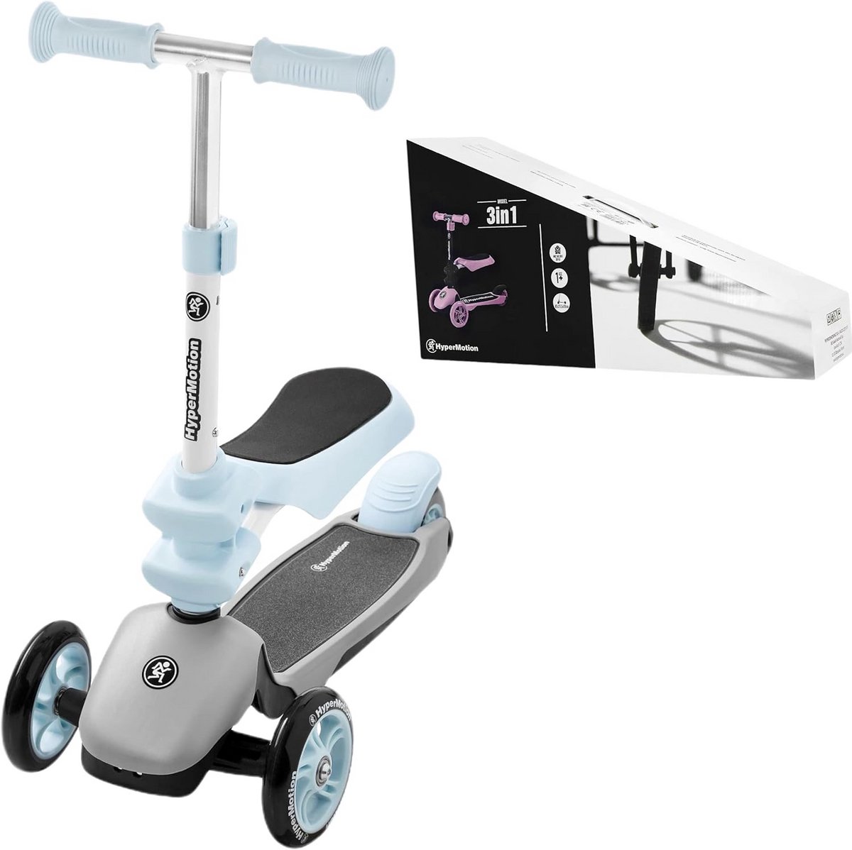 Multifunctionele Kinderstep 3-in-1 met Zitje voor Peuters en Kleuters (9101096473189)