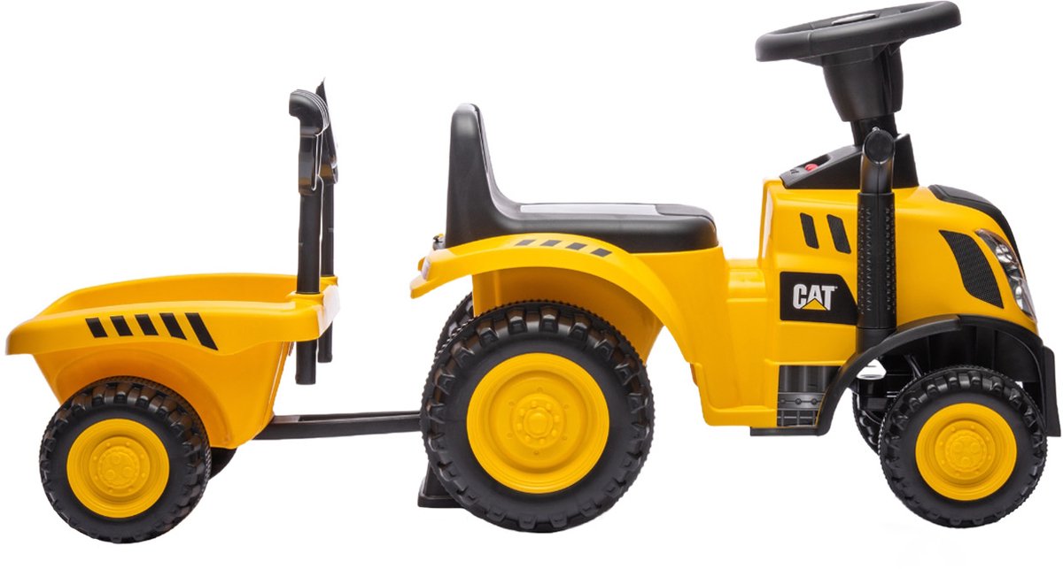 Puck loopauto tractor + aanhanger CAT (6096227193193)