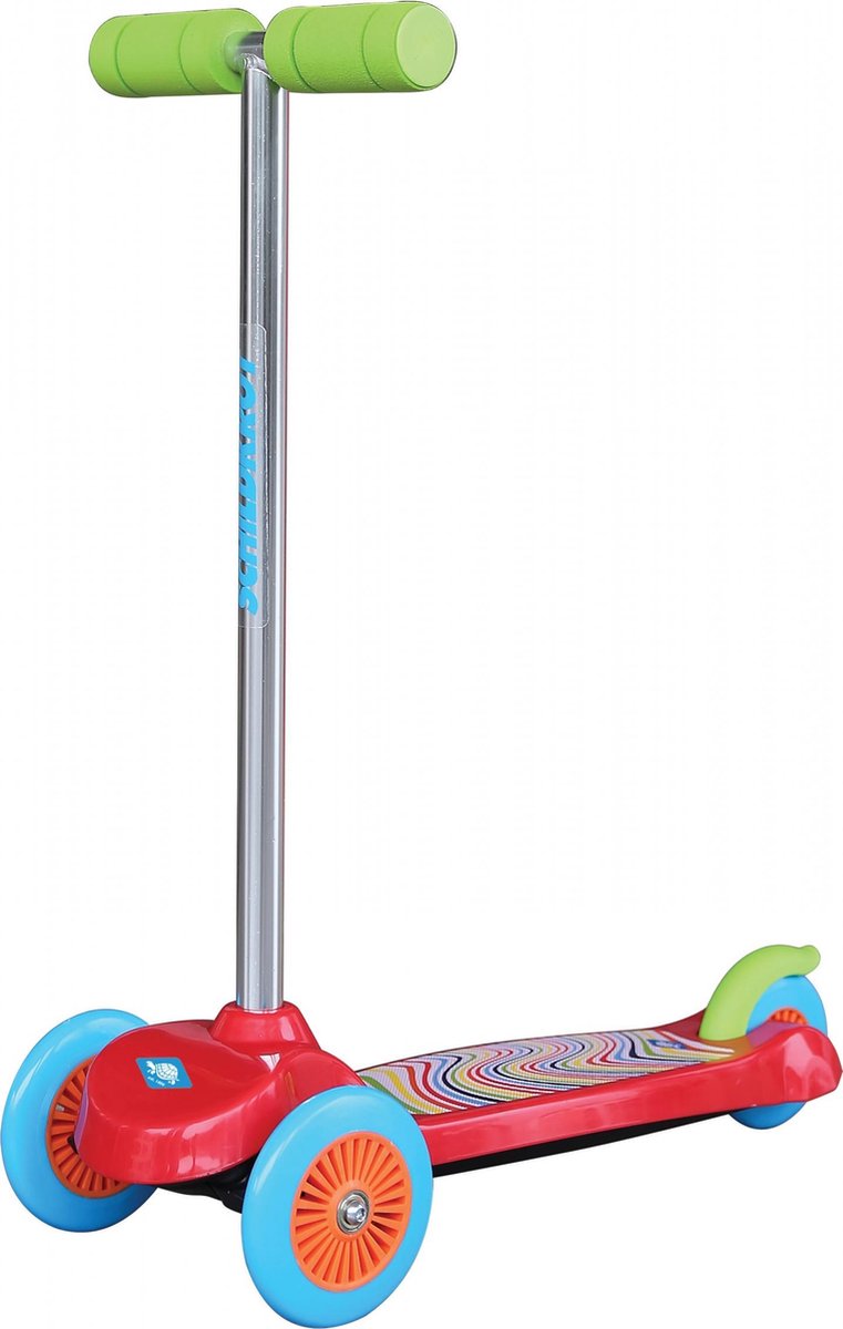 Schildkröt Funsports 3-wiel Kinderstep - Step - Jongens en meisjes - Rood (4000885103922)