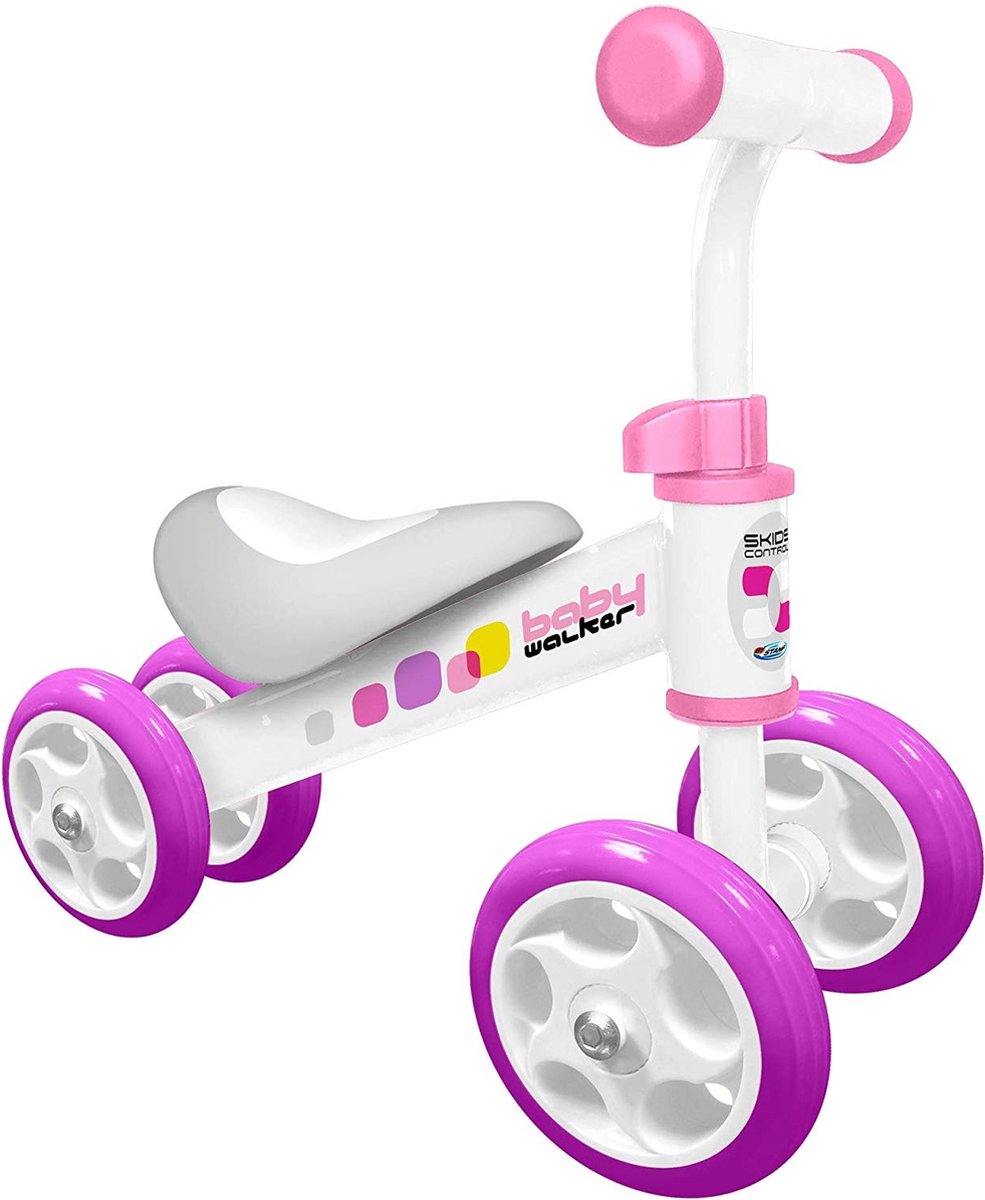 Skids Control Loopfiets - Baby Walker van staal - Roze - Vanaf 1 jaar (3496271232511)