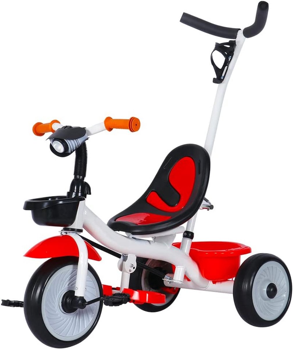 Uitbreidbare Driewielfiets Met Duwstang voor Kinderen Vanaf 1 Jaar - Loopfiets en Loopwagen (9101076434568)