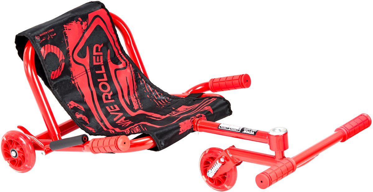 VEVOR Kindervoertuig Driewieler Drifter Trike Driewieler Scooter 106x52x43cm Rood (0197988836476)