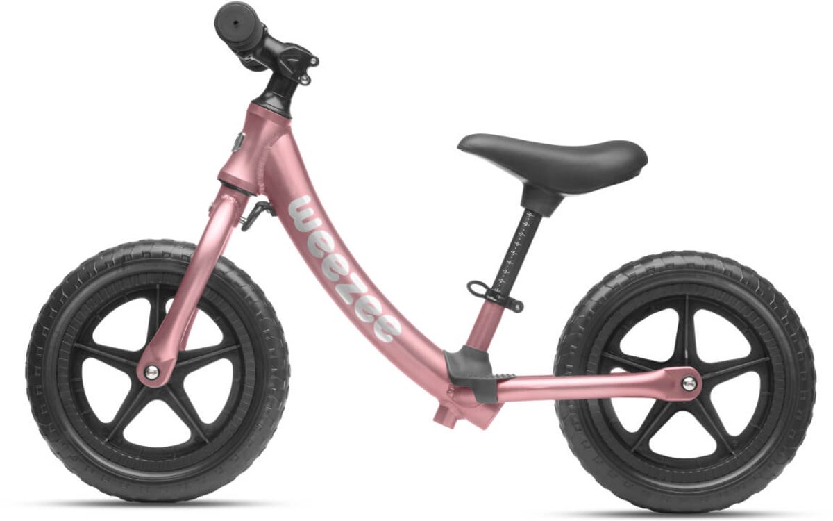 WEEZEE Loopfiets | 10 inch Loopfiets voor Kinderen | Loopfiets vanaf 2 Jaar | Ultra Lichtgewicht Loopfiets 2.45 kg | Verstelbaar Stuur en Zadel | Voetensteun | ISO 9001 + 14001 | Roze (6152727565592)