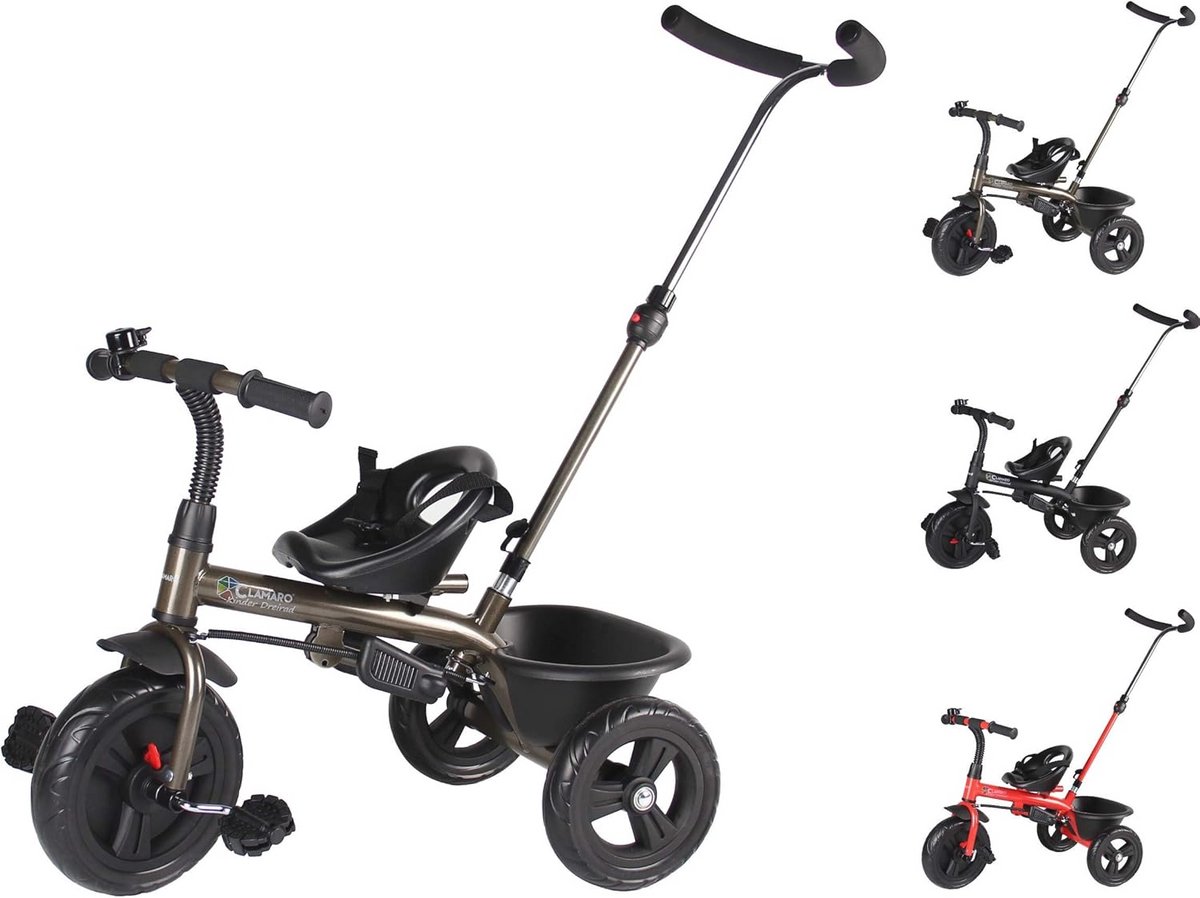 2-in-1 Kinderdriewieler en Kinderwagen voor Peuters vanaf 1 Jaar - Veilig en Ergonomisch (9101015475331)