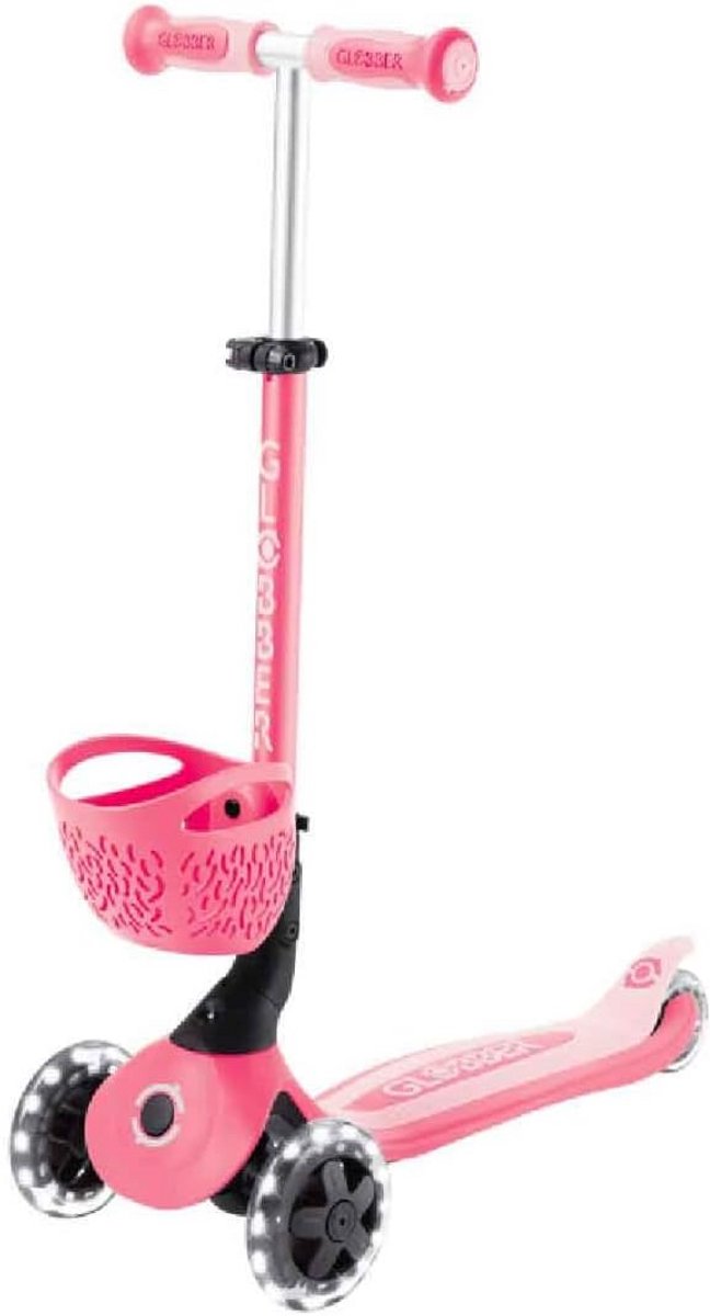 3-in-1 Loopfiets, Driewieler en Step met Lichtgevende Wielen - In Hoogte Verstelbaar (9101108400417)