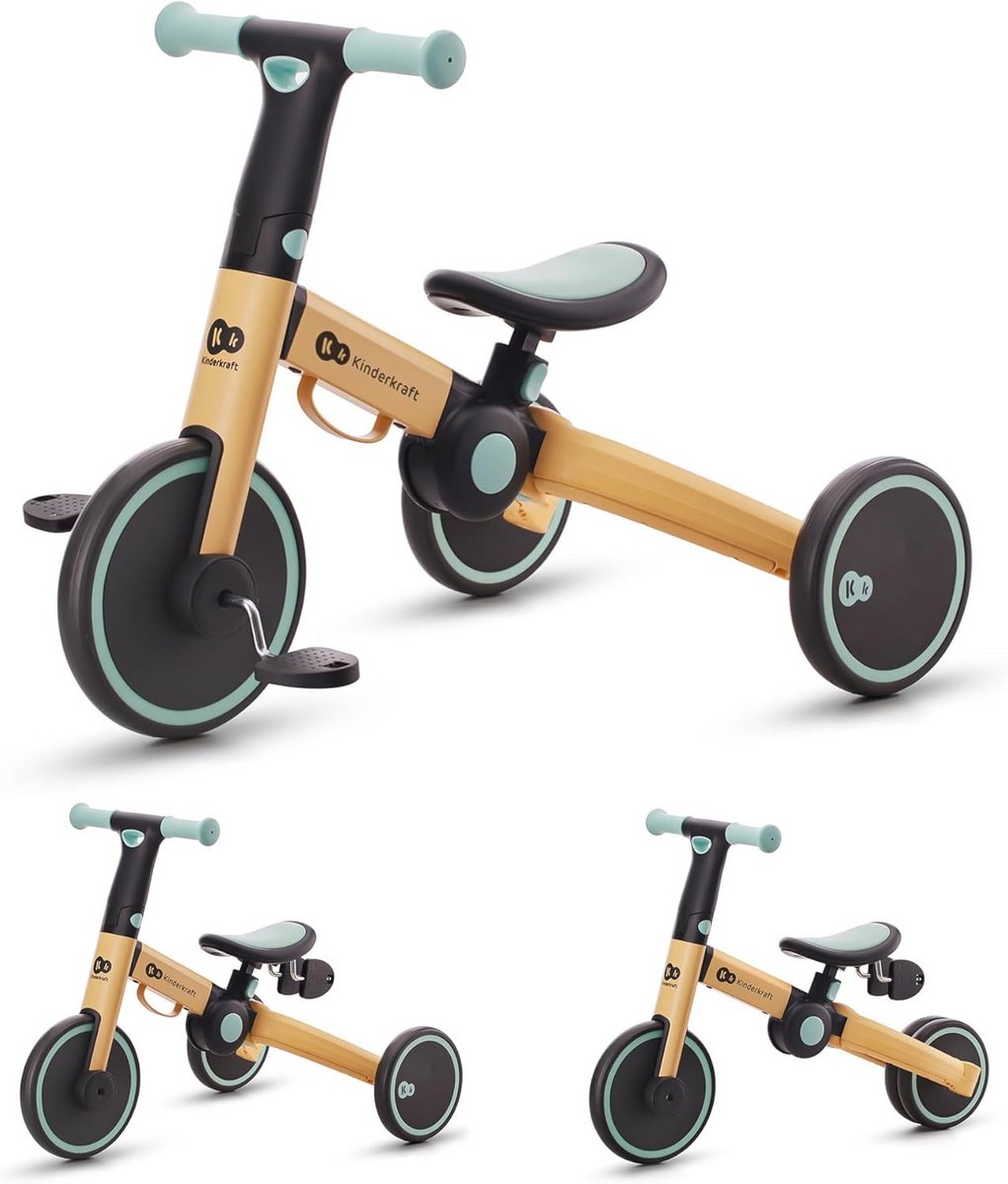 3-in-1 Tricycle voor Kinderen - Lichtgewicht en Duurzaam Met Verstelbare Zadel (9101037532722)