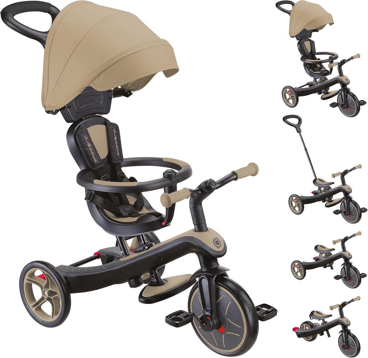 4-in-1 Driewieler en Loopfiets voor Kinderen - Veilig en Comfortabel (9101023078913)