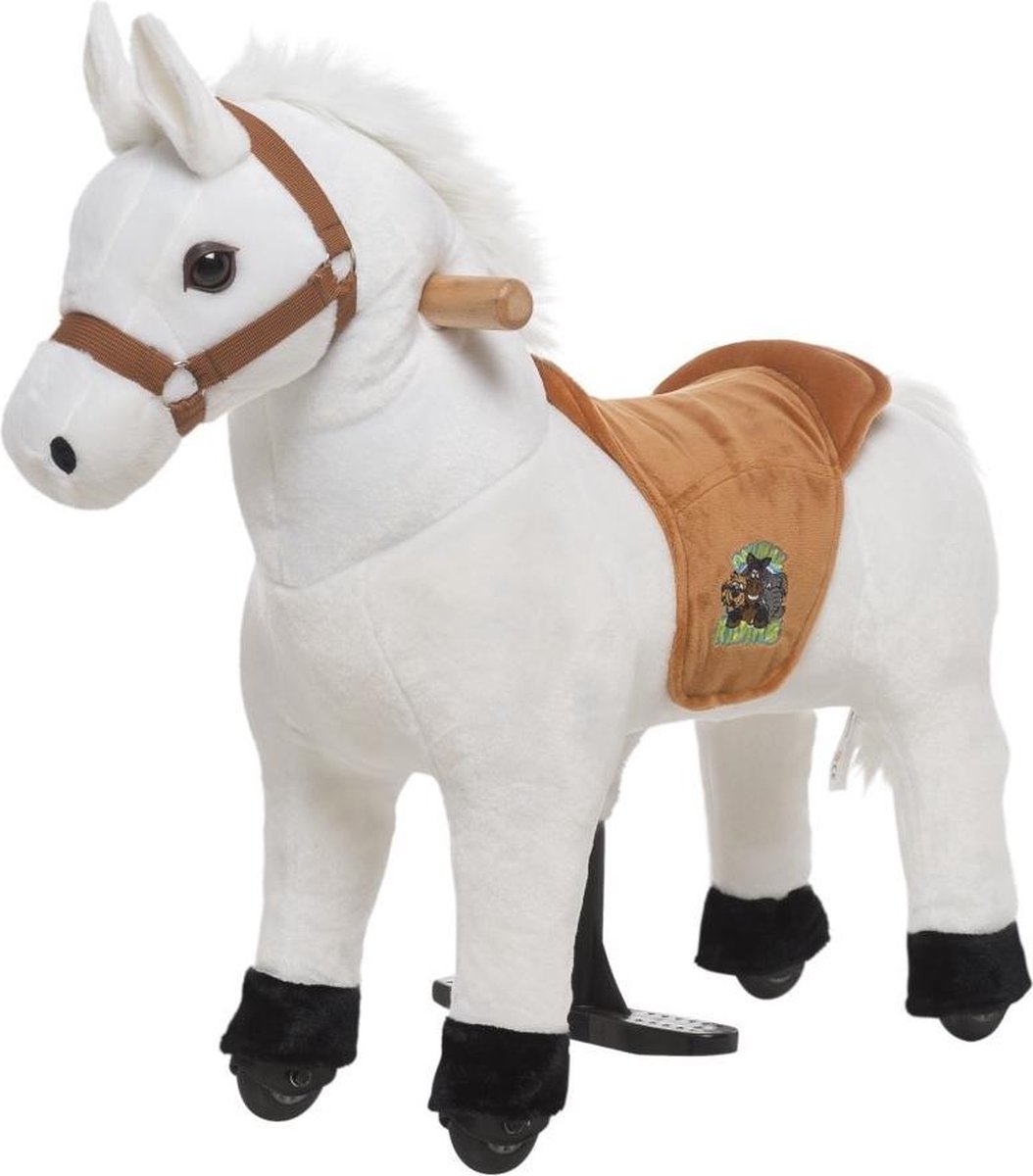 Animal Riding - Paard Snowy - Wit - XS-Mini - Rijdend Paardenspeelgoed - Zadelhoogte 44 cm (8719425821801)