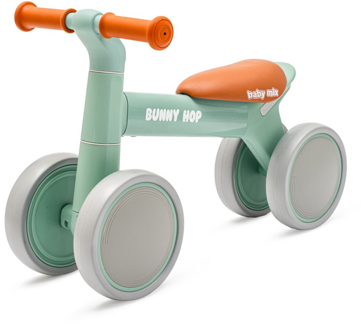Baby Mix - Loopfiets - Bunny Hop ultralight groen aluminium - kinderfiets - balansfiets - vierwieler - peuterfiets - loopfiets (8596164151075)