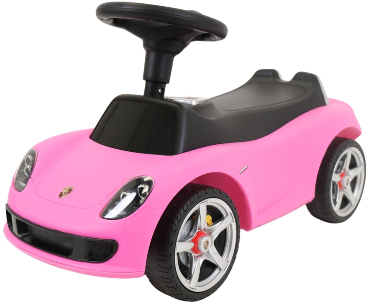 Bandits and Angels Loopauto Porsche Carrera GT Roze vanaf 1,5 jaar voor Jongens en Meisjes - Werkende Koplampen - Hoogwaardige Kunststof Wielen - voor Binnen en Buiten - Roze Loop Auto Kinderen (8719558089673)