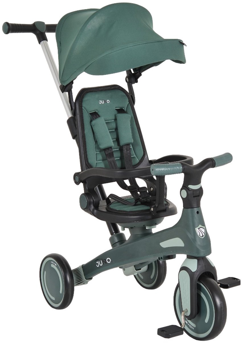 Byox Juno Driewieler met Duwstang - Groen - 1 tot 5 jaar - Motoriek & coördinatie (3800146231729)