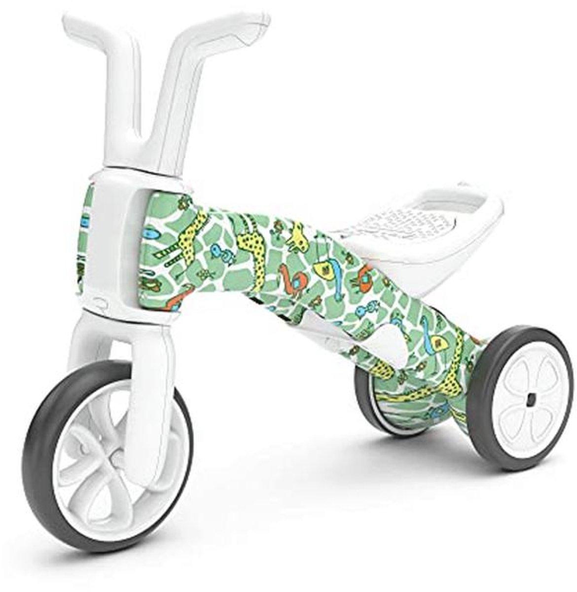 Chillafish Bunzi FAD Girafitti Balance Bike and Tricycle, 2-in-1 Toy Vehicle for 1-3 Years, Height Adjustable Baby Tricycle and First Balance Bike in One Silent Non-Marking Wheels (9101007724263)