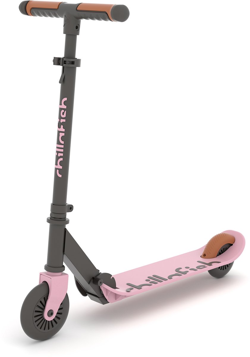 Chillafish Kinderstep jongen en meisje vanaf 5 jaar met voetrem - Licht Roze - Step met verstelbaar stuur - Opvouwbaar en lichtgewicht met ABEC-5 wielen - Model Flexxi (5425029654075)
