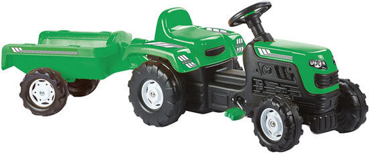 Dolu Ranchero Groen Traptractor met Aanhangwagen 8246 (8690089082466)