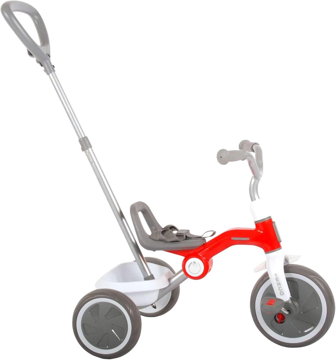 Driewieler Kinderen - Loopfiets - Buiten Spelen - Opvouwbaar Ontwerp - 52 x 37 x 25 cm - Rood (9101164864390)