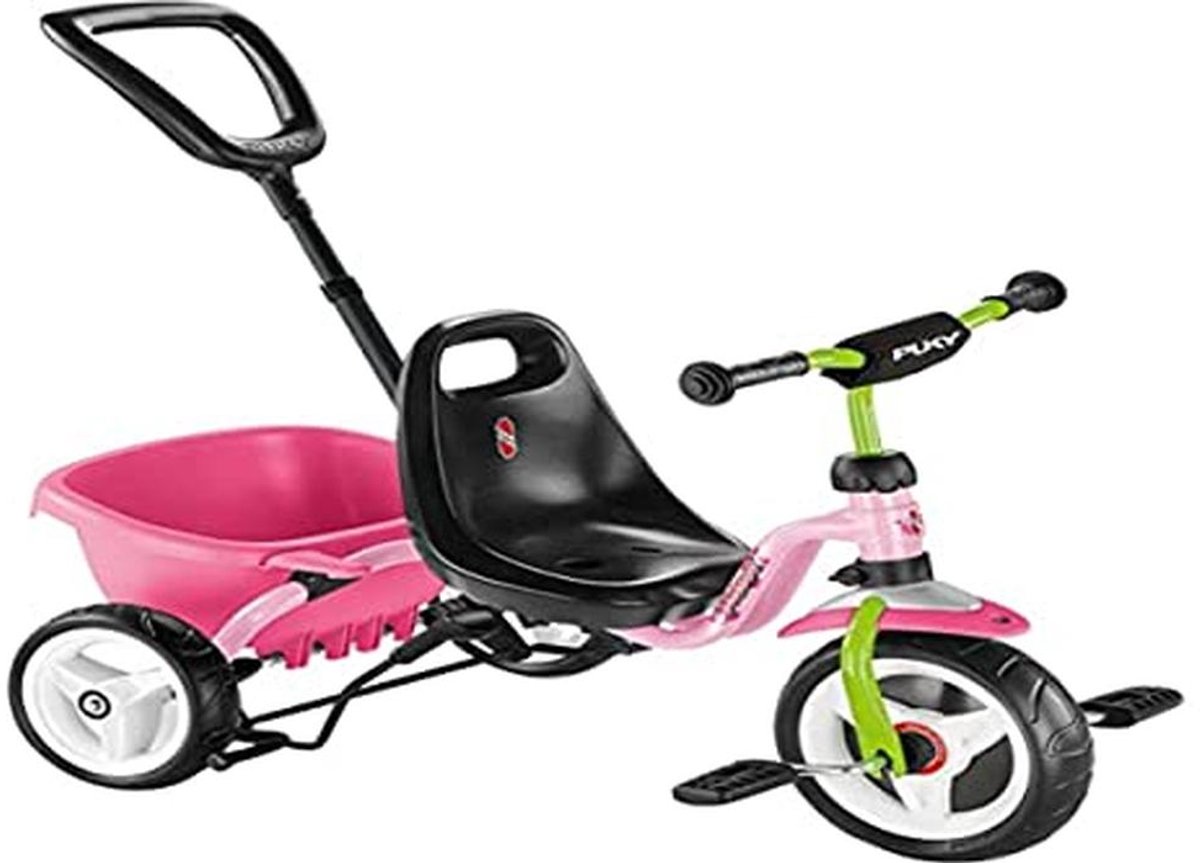Driewieler voor Kinderen vanaf 2 Jaar in Roze - Verstelbare Zitting en Duwstang (9101069202976)