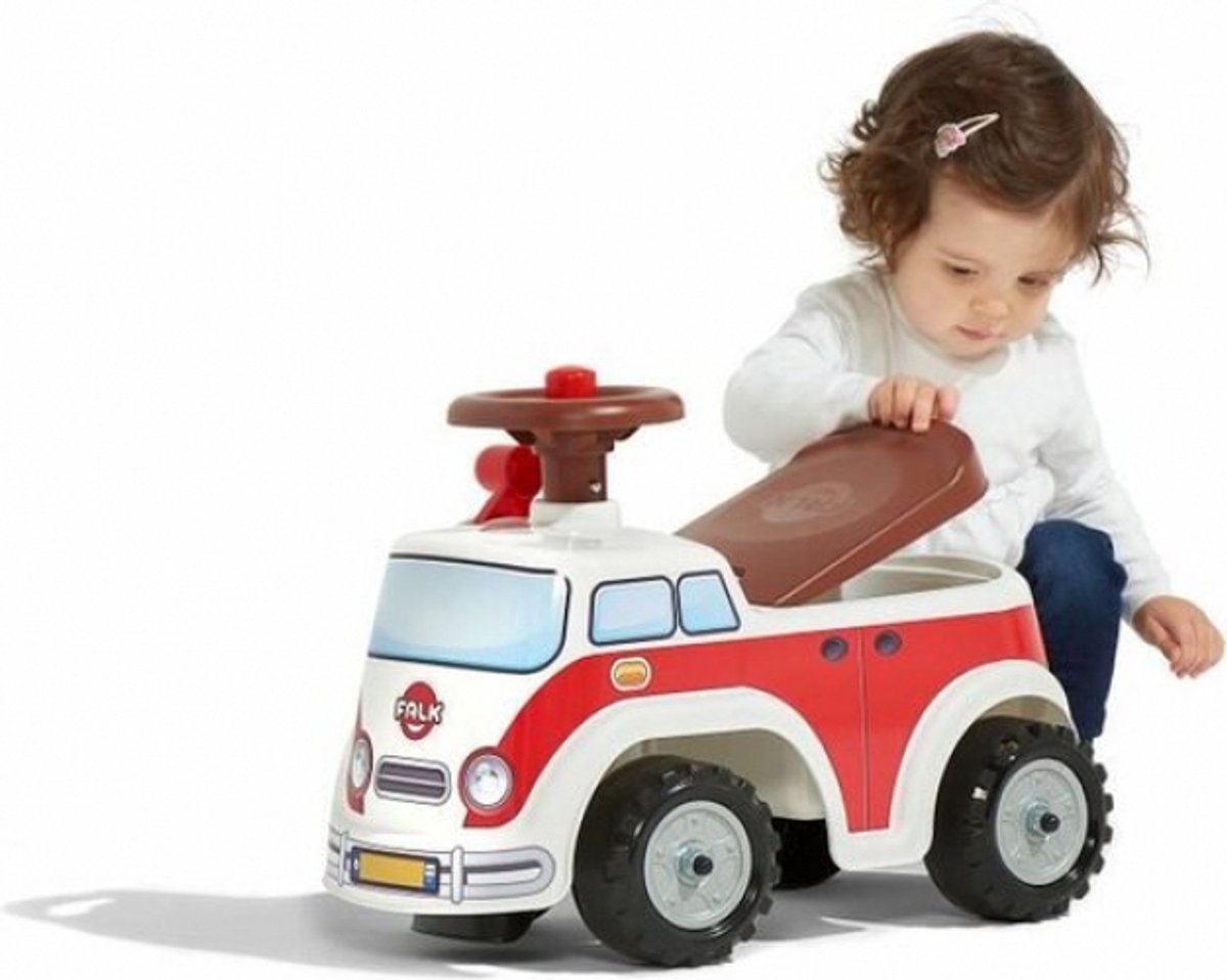 Falk Loopauto Vintage Minivan - Loopwagen voor 1-3 jaar - Met claxon (3016200007036)