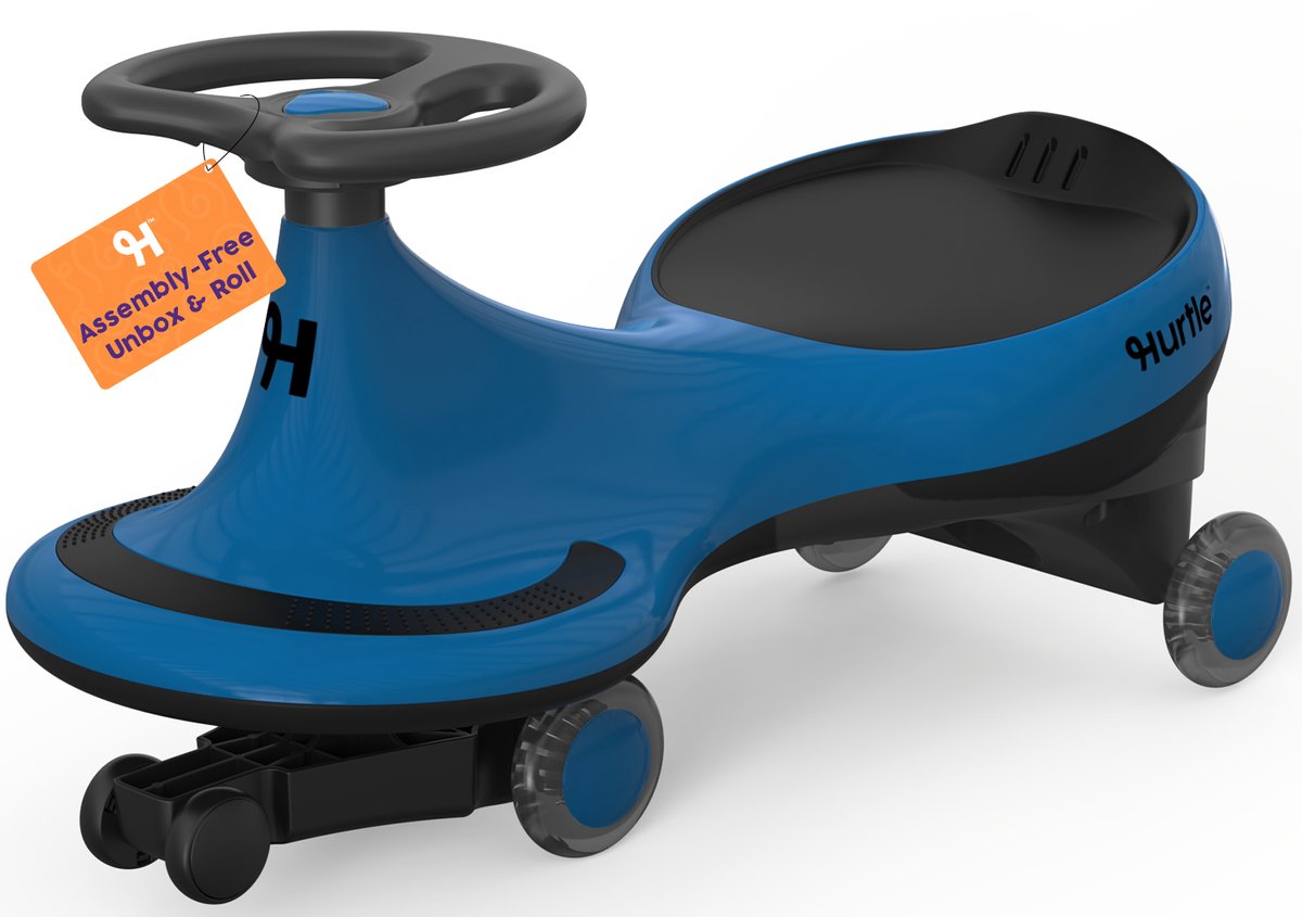 Hurtle Didicar - Wiggle Car - Ride On Auto voor Kinderen vanaf 2 Jaar - Zonder Pedalen of Batterijen - Blauw (0842893184463)