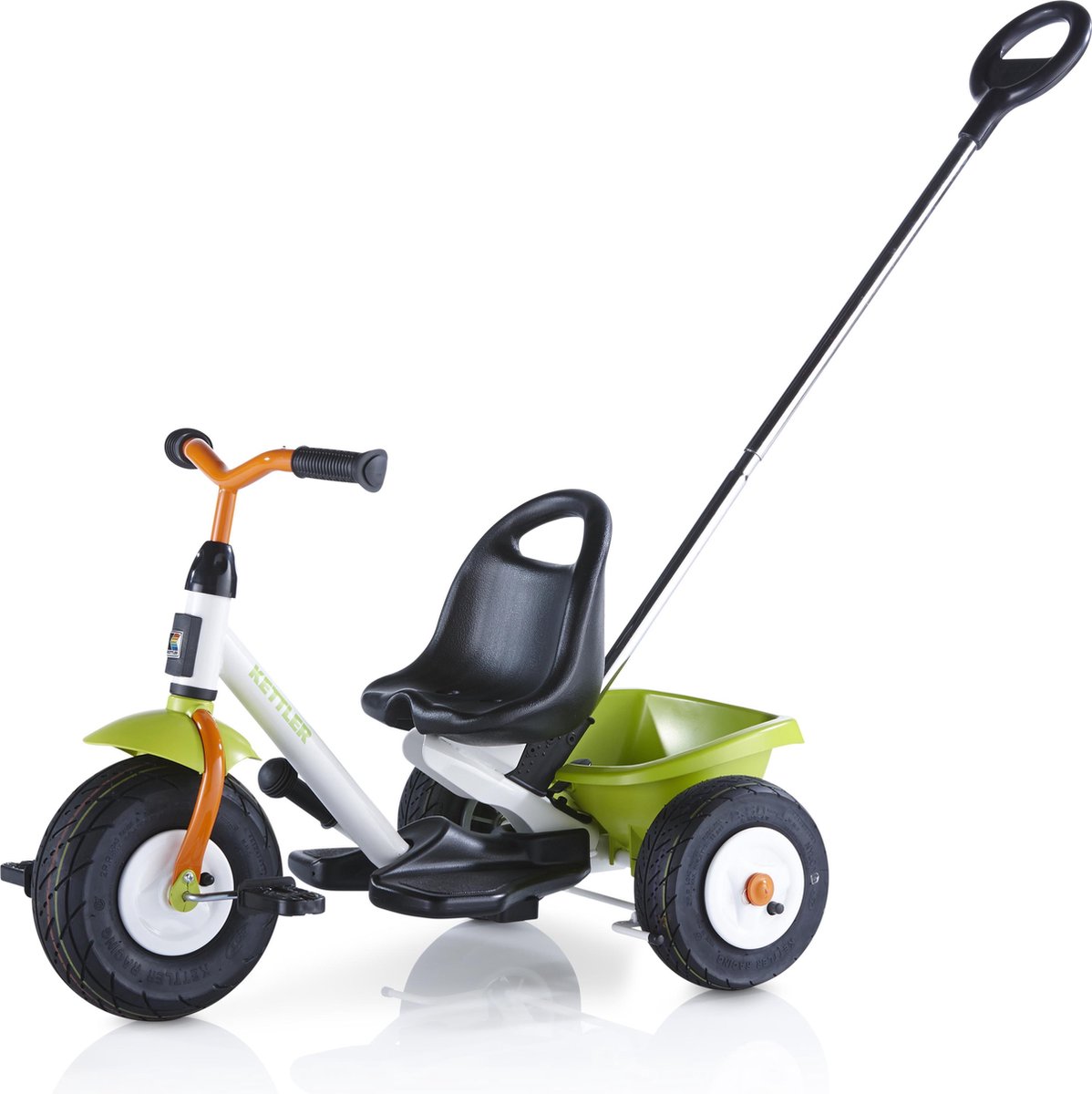 Kettler Startrike Air - Driewieler - Duwstang - Luchtbanden - Verstelbare kuipzitting - Voetenplank - Groen (4001397435303)
