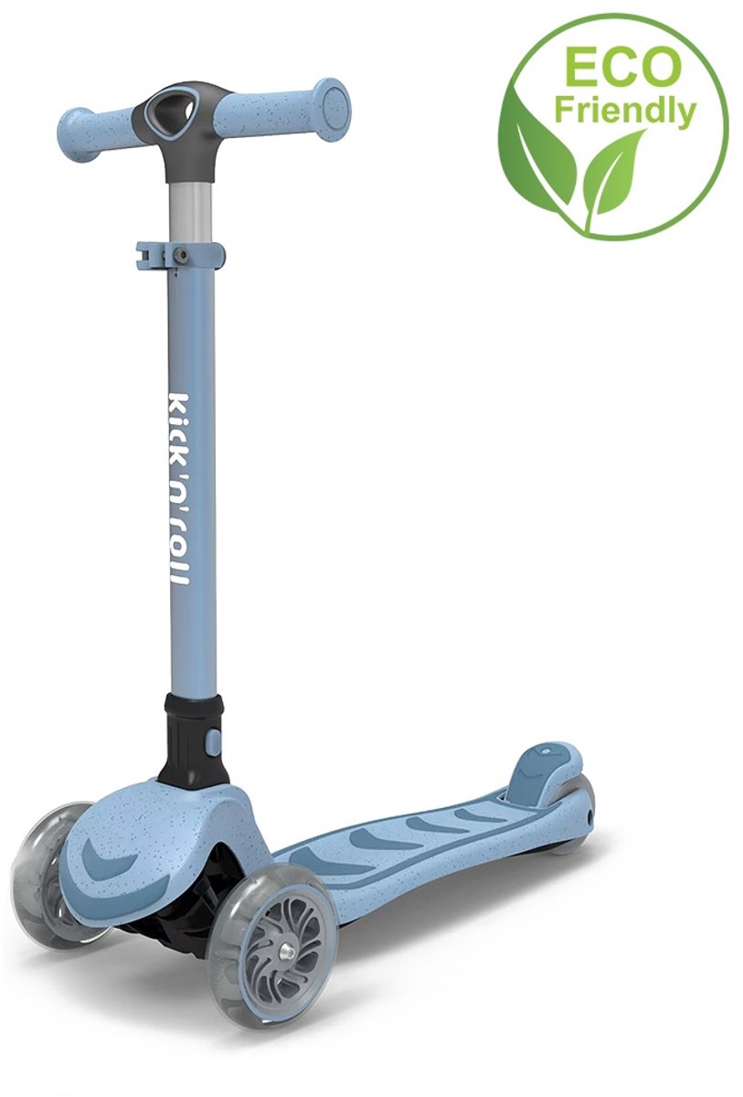 Kick'n'Roll S6 - ECO - Kinderstep - Blauw - Voetrem - Stuurhoogte verstelbaar (6973383151710)