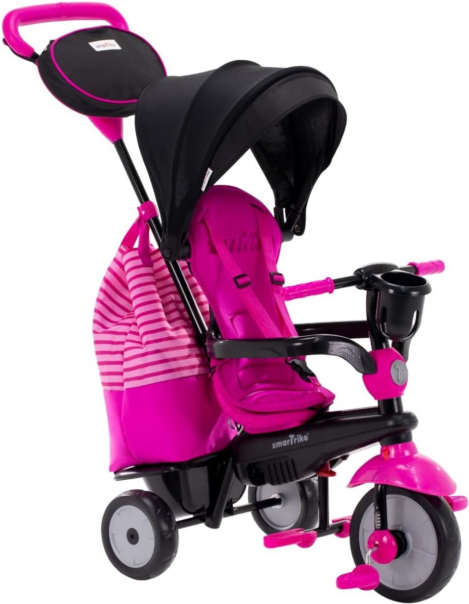 Lichtgewicht Driewieler Roze met Duurzame Wielen en Ouderbesturing (9101105822632)