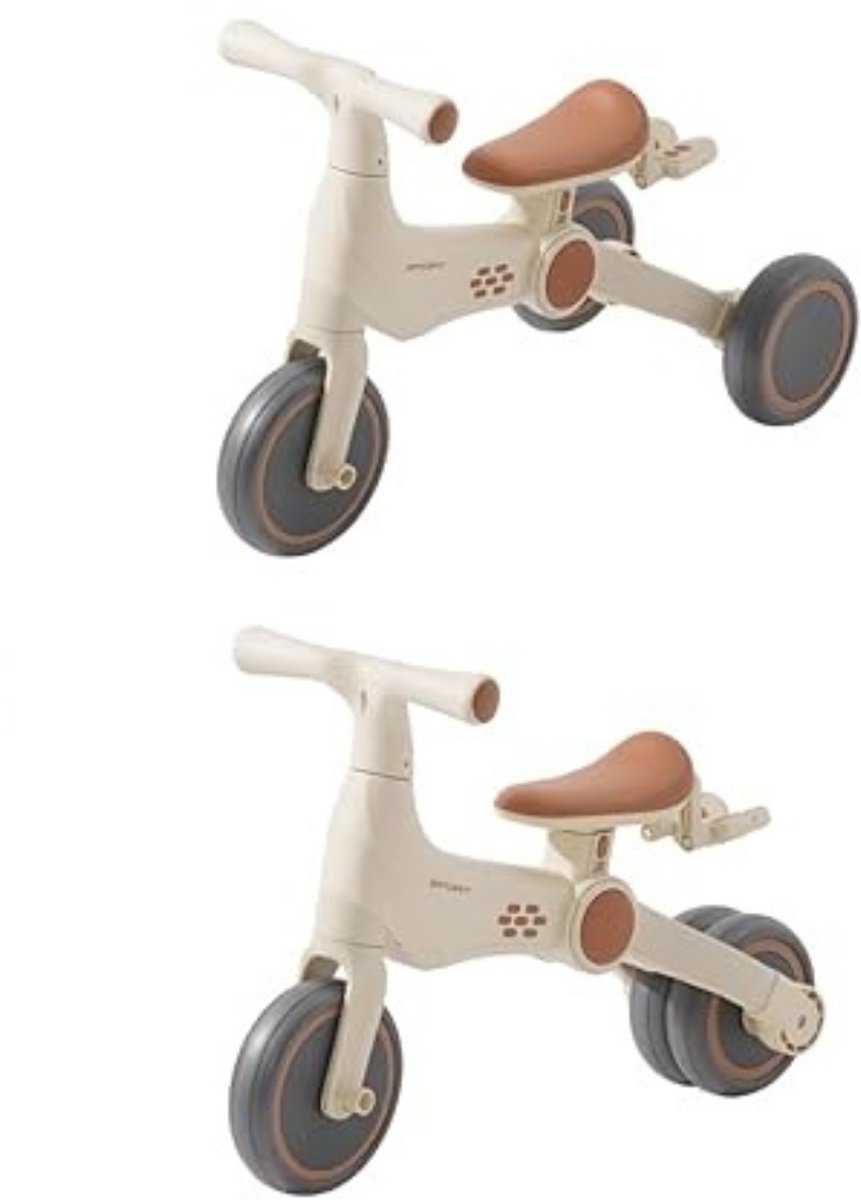Loopfiets 1 Jaar - Balance Bike Voor Meisjes En Jongens - Leren Lopen - 4 Wielen - Wit (6152124096040)