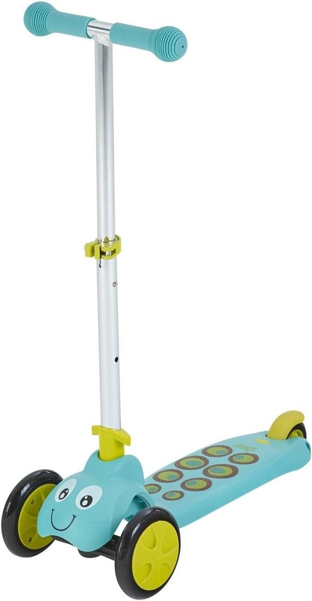 Loopscooter 3-Wieler met Verstelbaar Stuur - Blauw - Kinderscooter voor Binnen en Buiten (9101105358810)