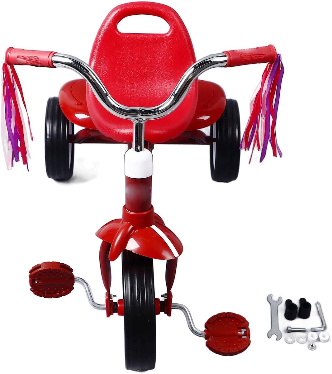 Peuter driewieler - Kinderfiets - Buiten spelen - Opvouwbaar ontwerp - 46 x 32 x 23 cm - Rood (9101165059542)